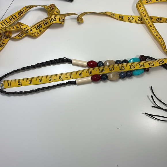 Hips boho belt ajustable waist, beaded belt - Picture 8 of 9